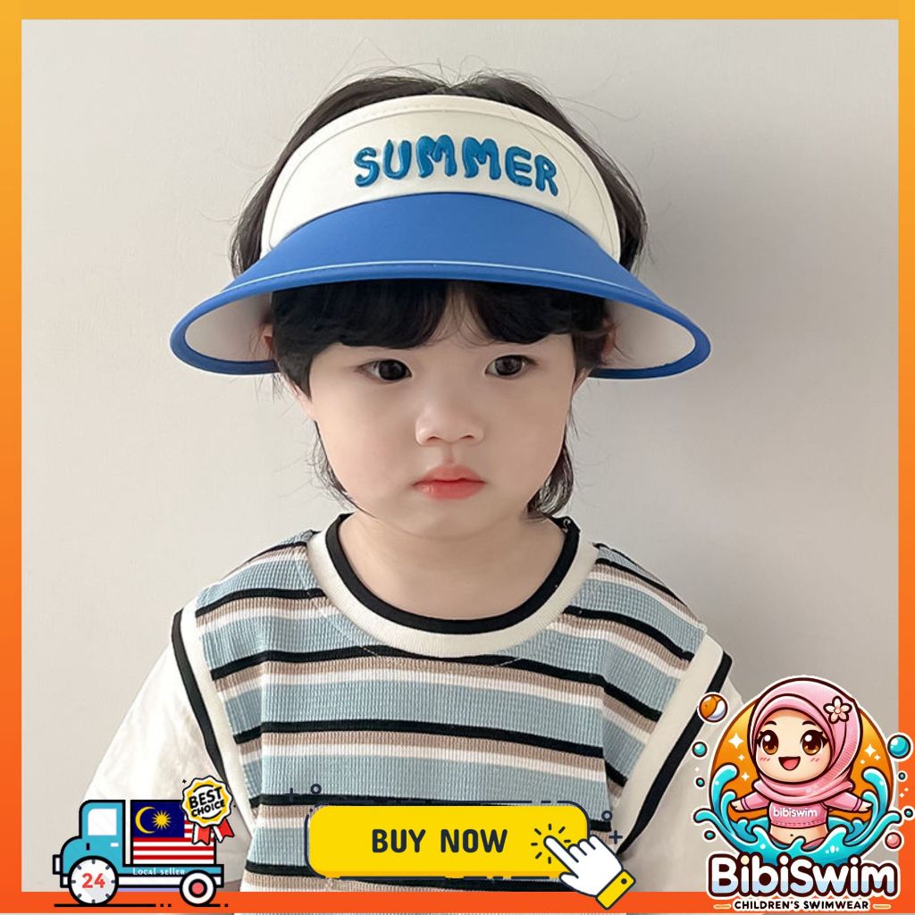 BIBISWIM Sun Safe Kids Brim Hat