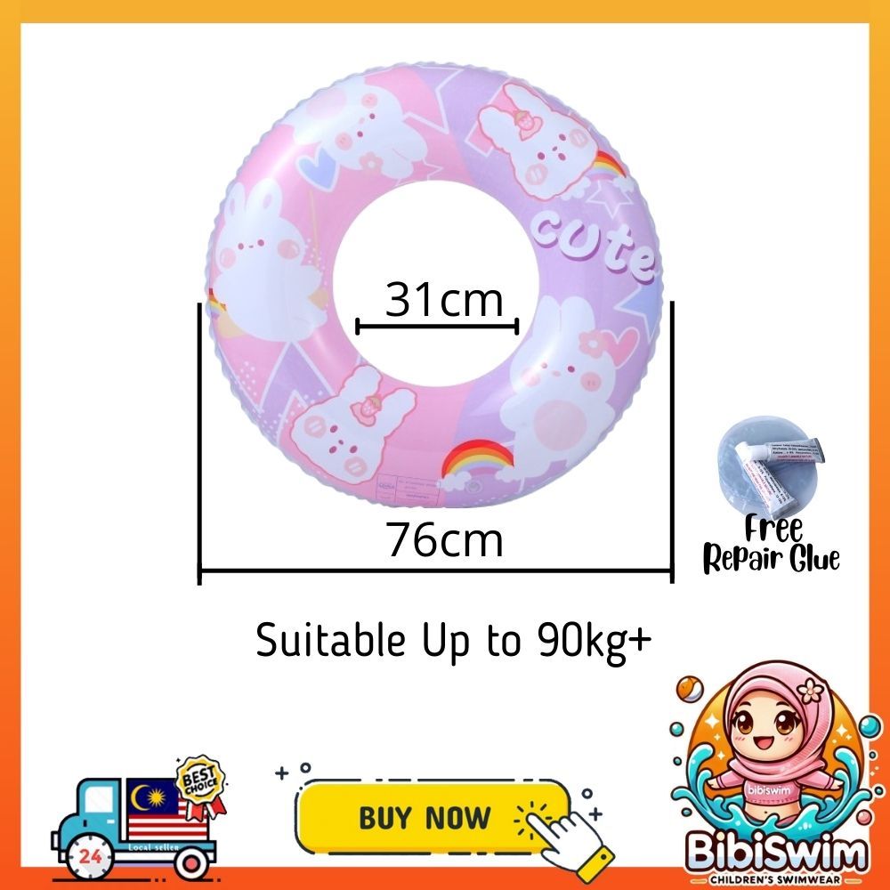 BIBISWIM Inflatable Donut Swim Ring