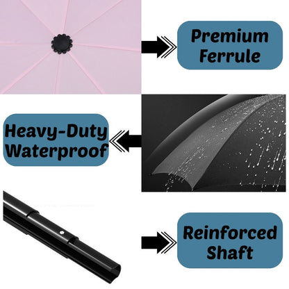 BIBISWIM Auto Manual UV Rain Umbrella