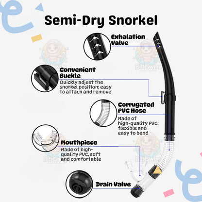 BIBISWIM 20 Color Snorkel Mask Set