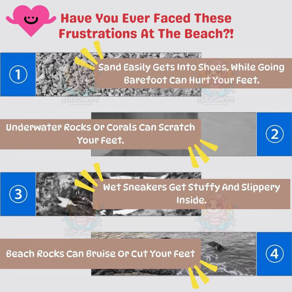 BIBISWIM Aqua Sock Swim Shoes