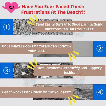 BIBISWIM Aqua Sock Swim Shoes