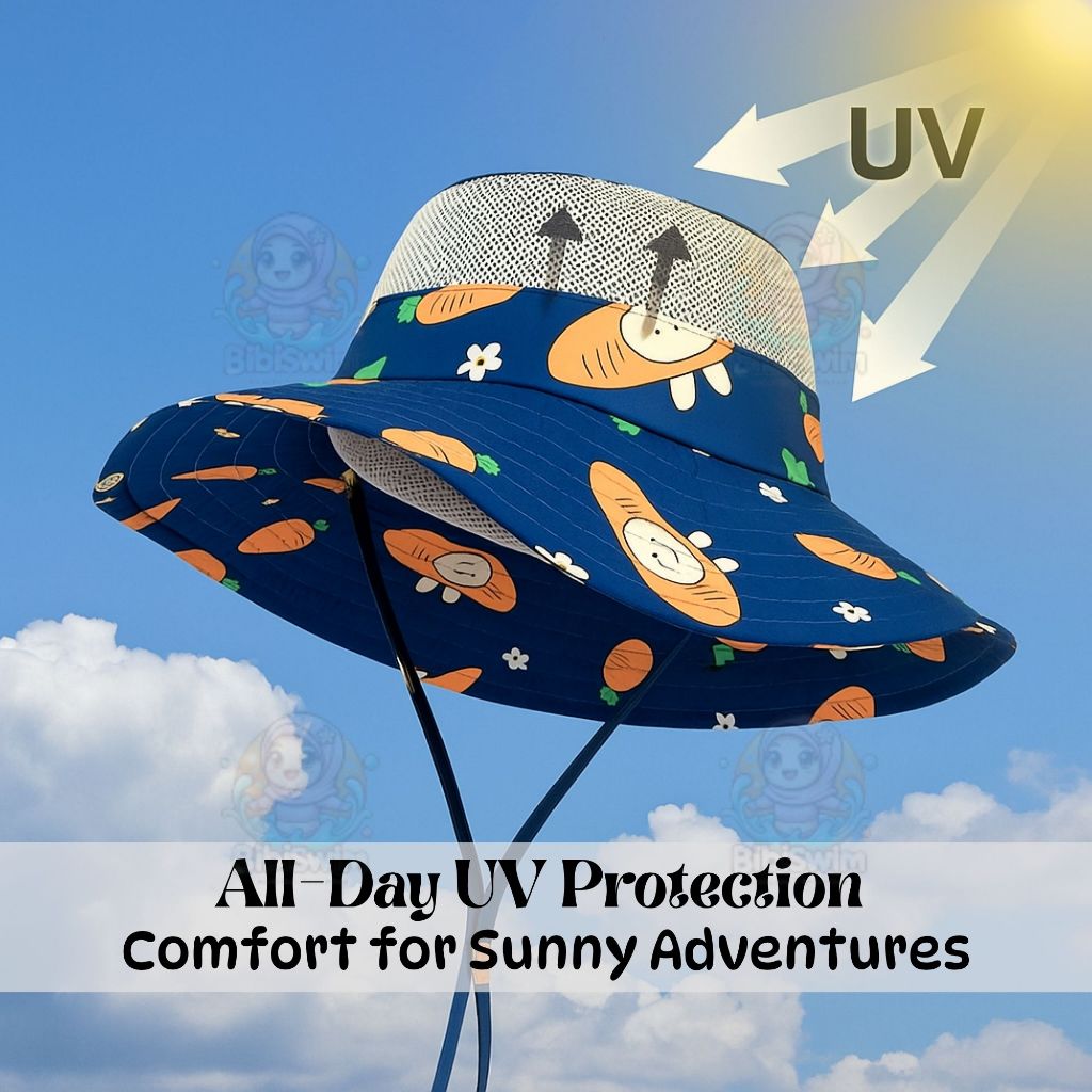 BIBISWIM UPF 50 Baby Sun Hat Quick-Dry Foldable