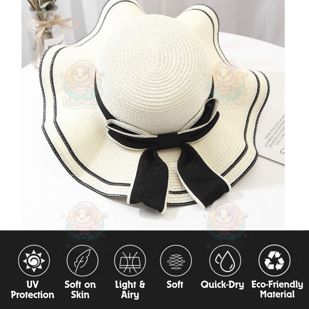 BIBISWIM Foldable Neck Flap Sun Hat