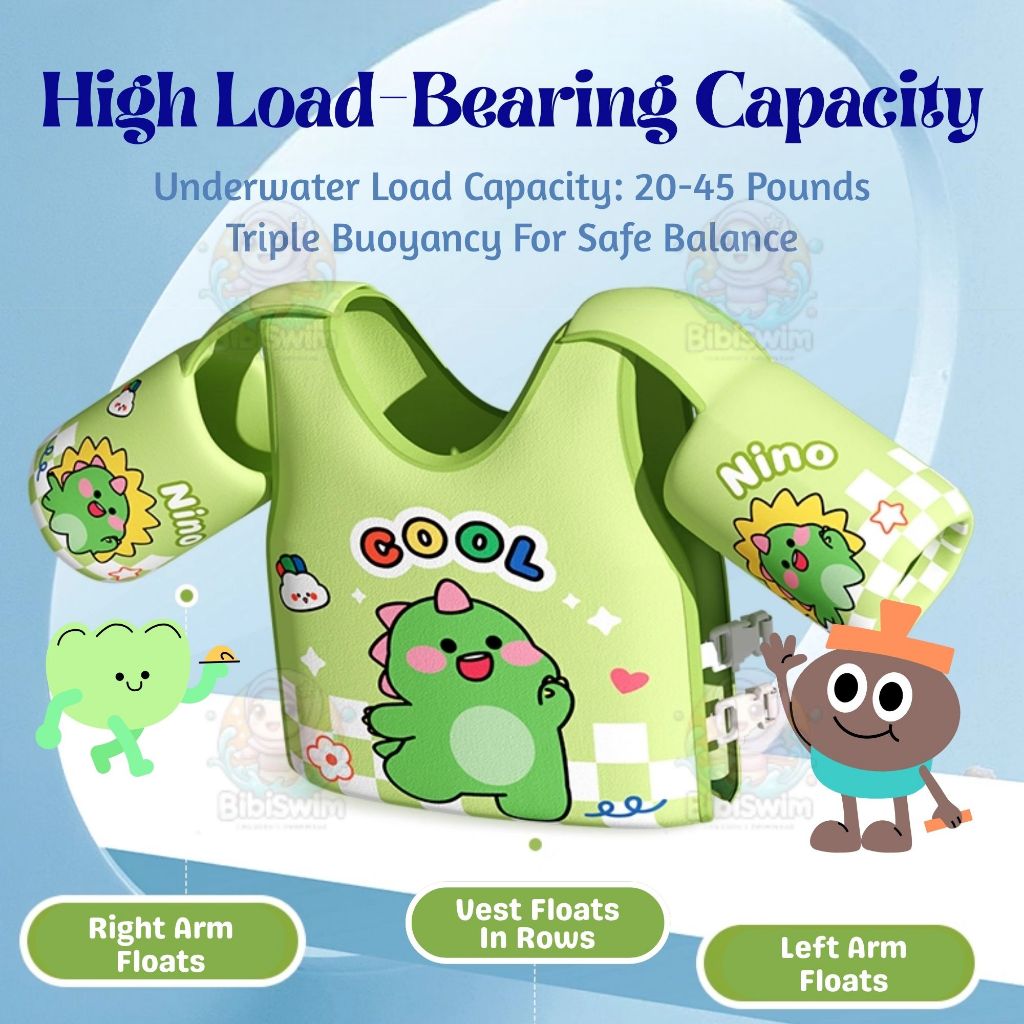 BIBISWIM Adjustable Kids Swim Vest