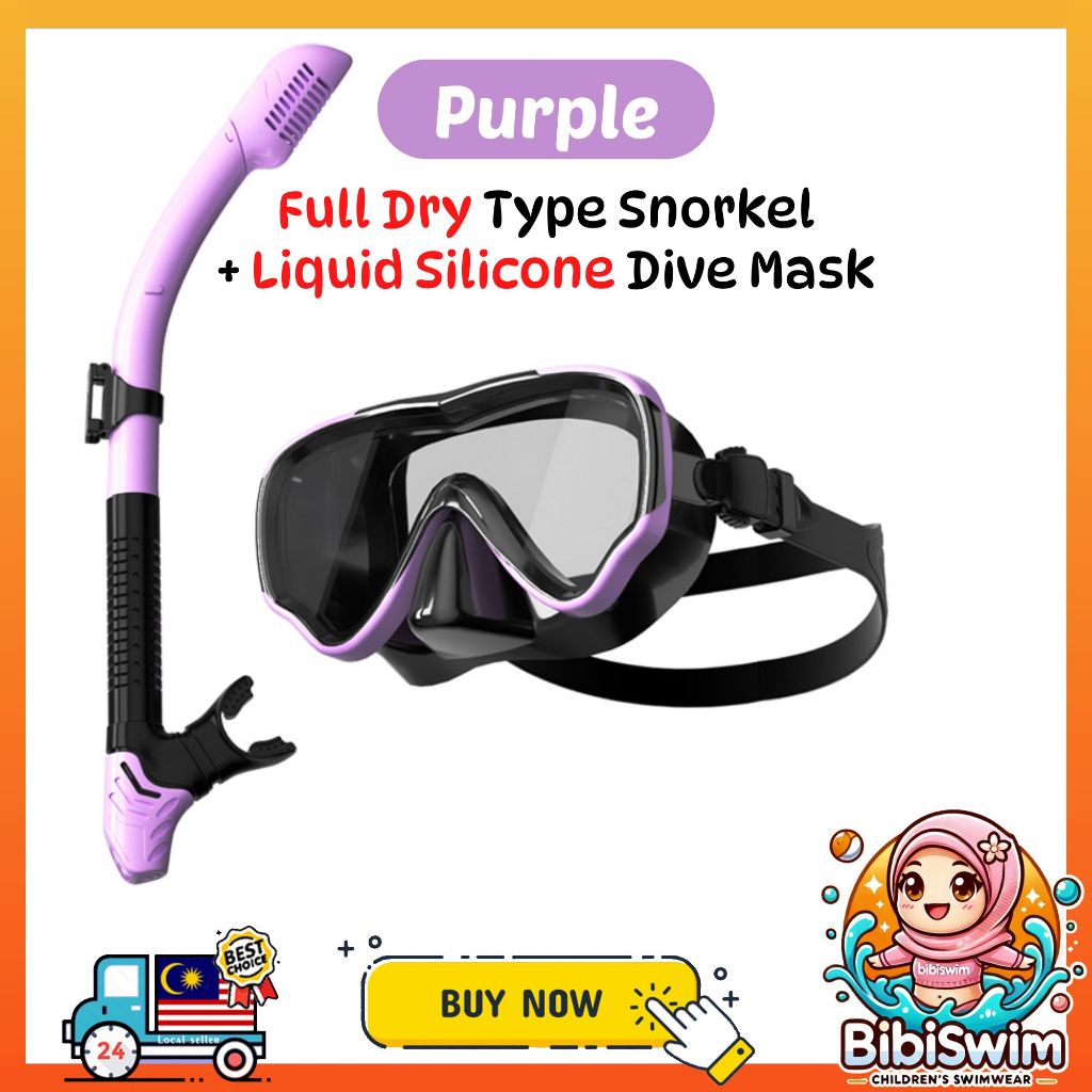 BIBISWIM 20 Color Snorkel Mask Set