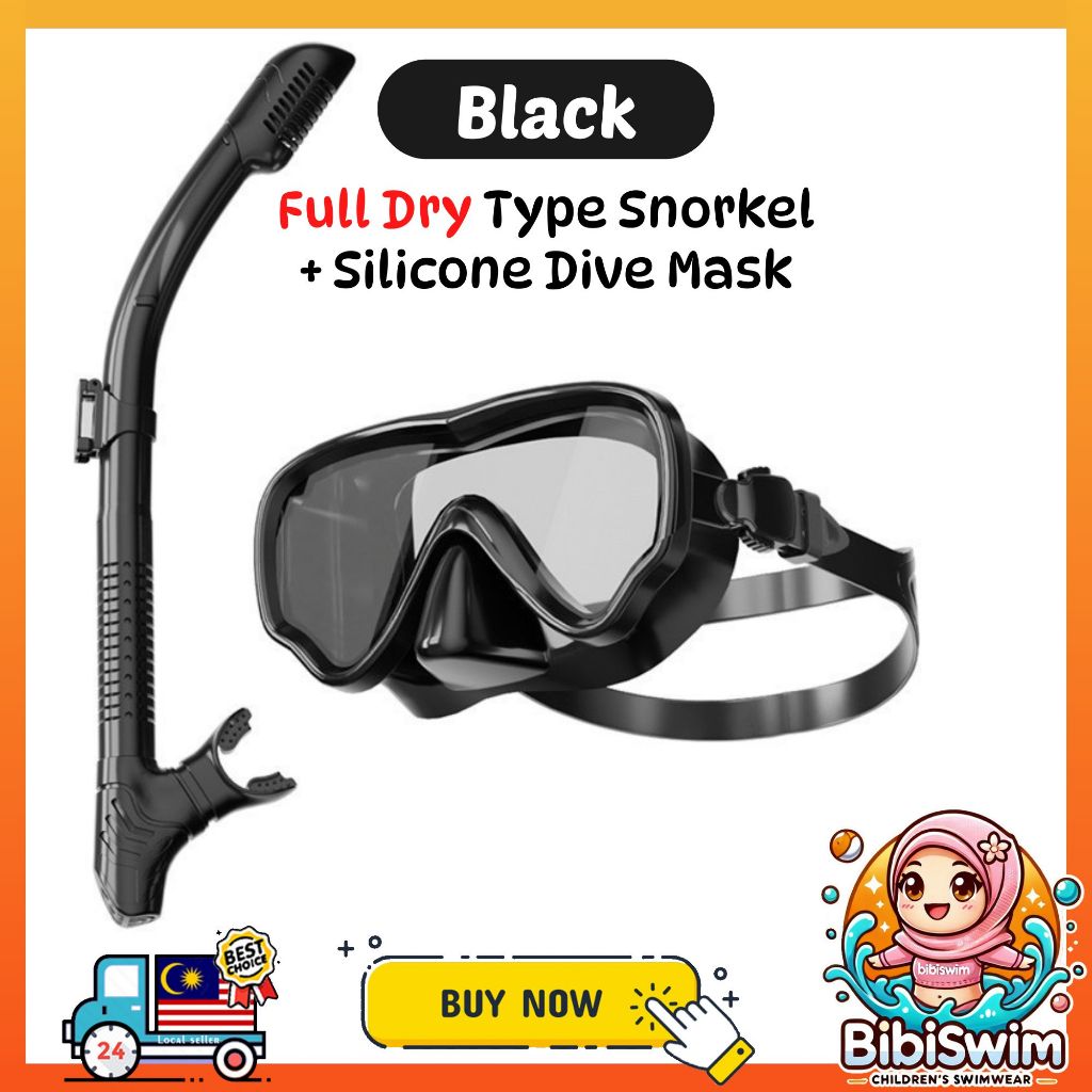 BIBISWIM 20 Color Snorkel Mask Set