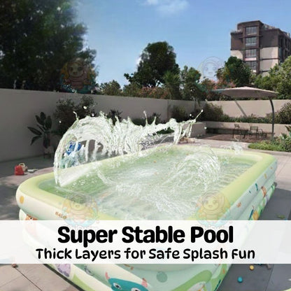 BIBISWIM Family Inflatable Pool 1-3 Layer PVC