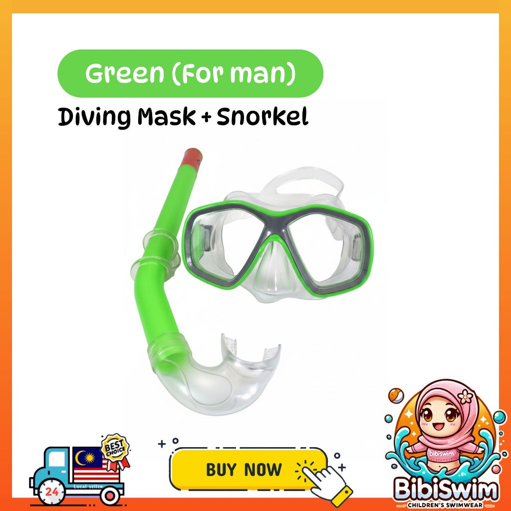 BIBISWIM Anti-Fog Leakproof Snorkel Set