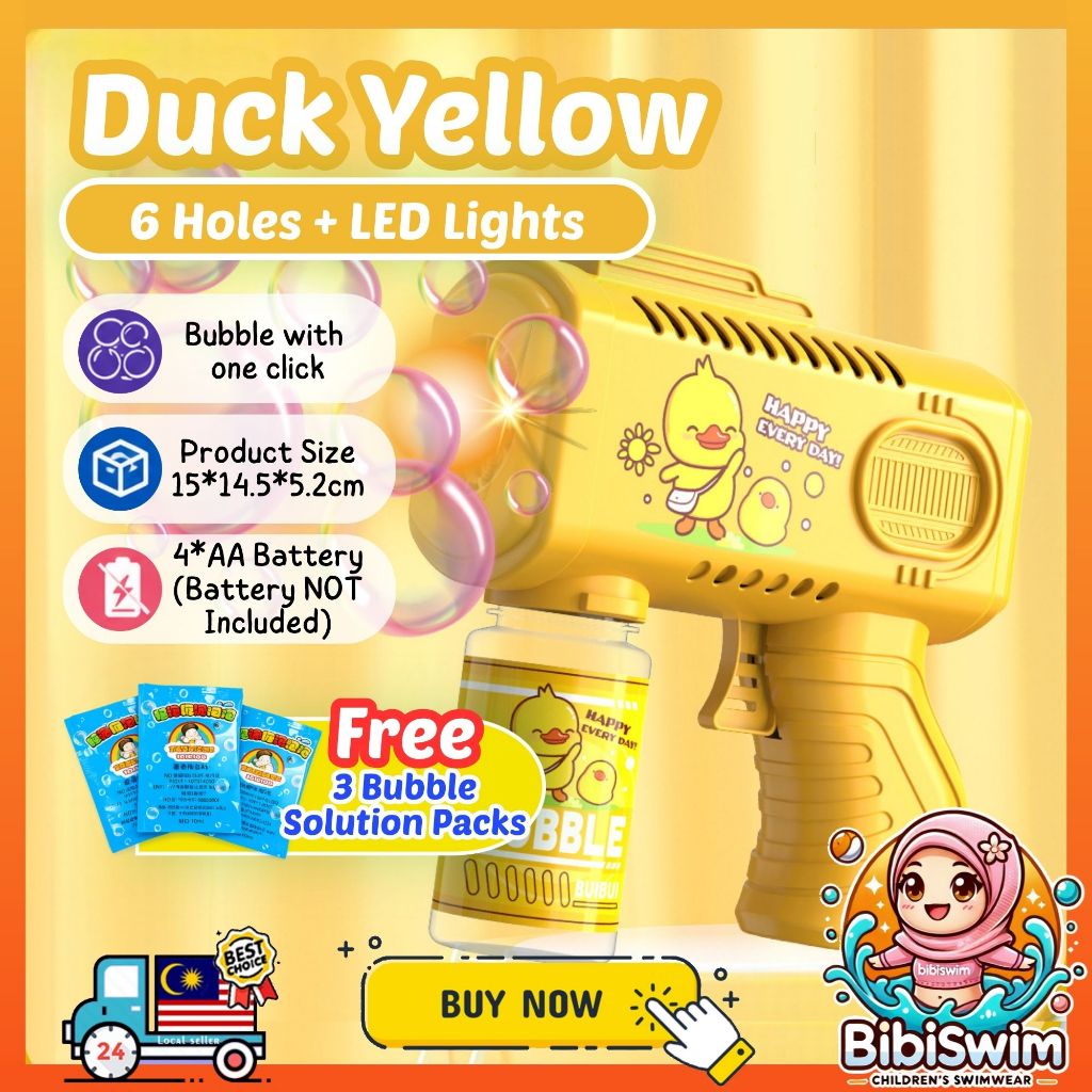 BIBISWIM Automatic Bubble Blaster with LED Lights