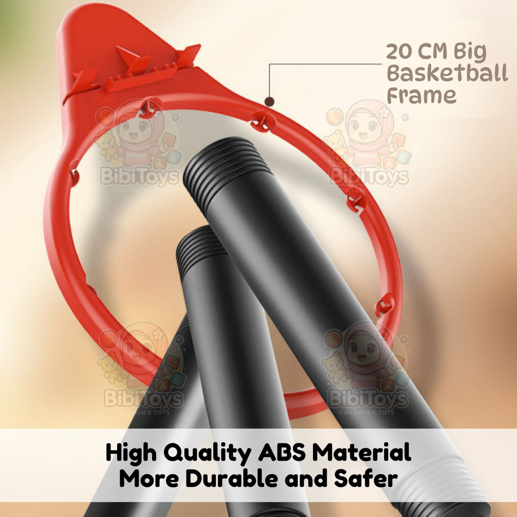 BIBISWIM Adjustable Kids Basketball Hoop Set