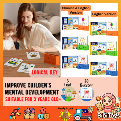 BIBISWIM Logic Key Puzzle Cards