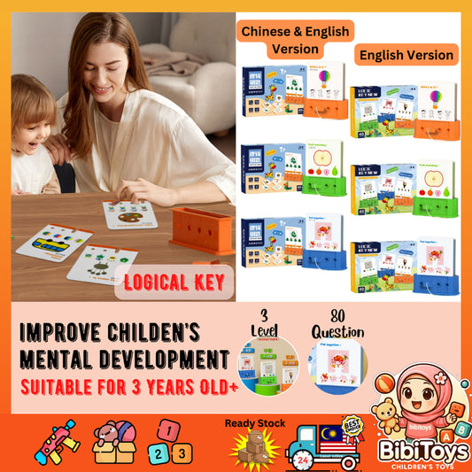 BIBISWIM Logic Key Puzzle Cards