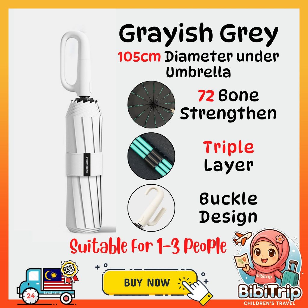 BIBISWIM Heavy Duty Auto UV Umbrella
