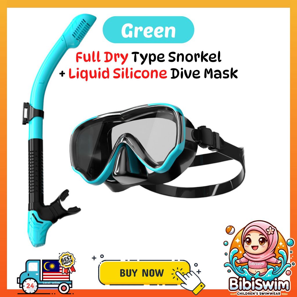 BIBISWIM 20 Color Snorkel Mask Set