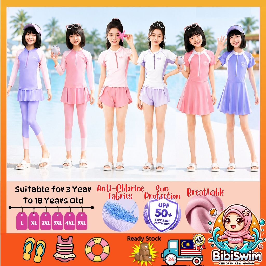 BIBISWIM Seaside Cartoon Baby Girl Swimsuit