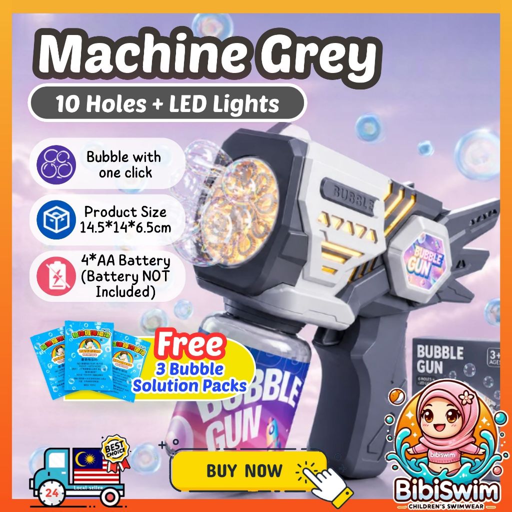 BIBISWIM Automatic Bubble Blaster with LED Lights