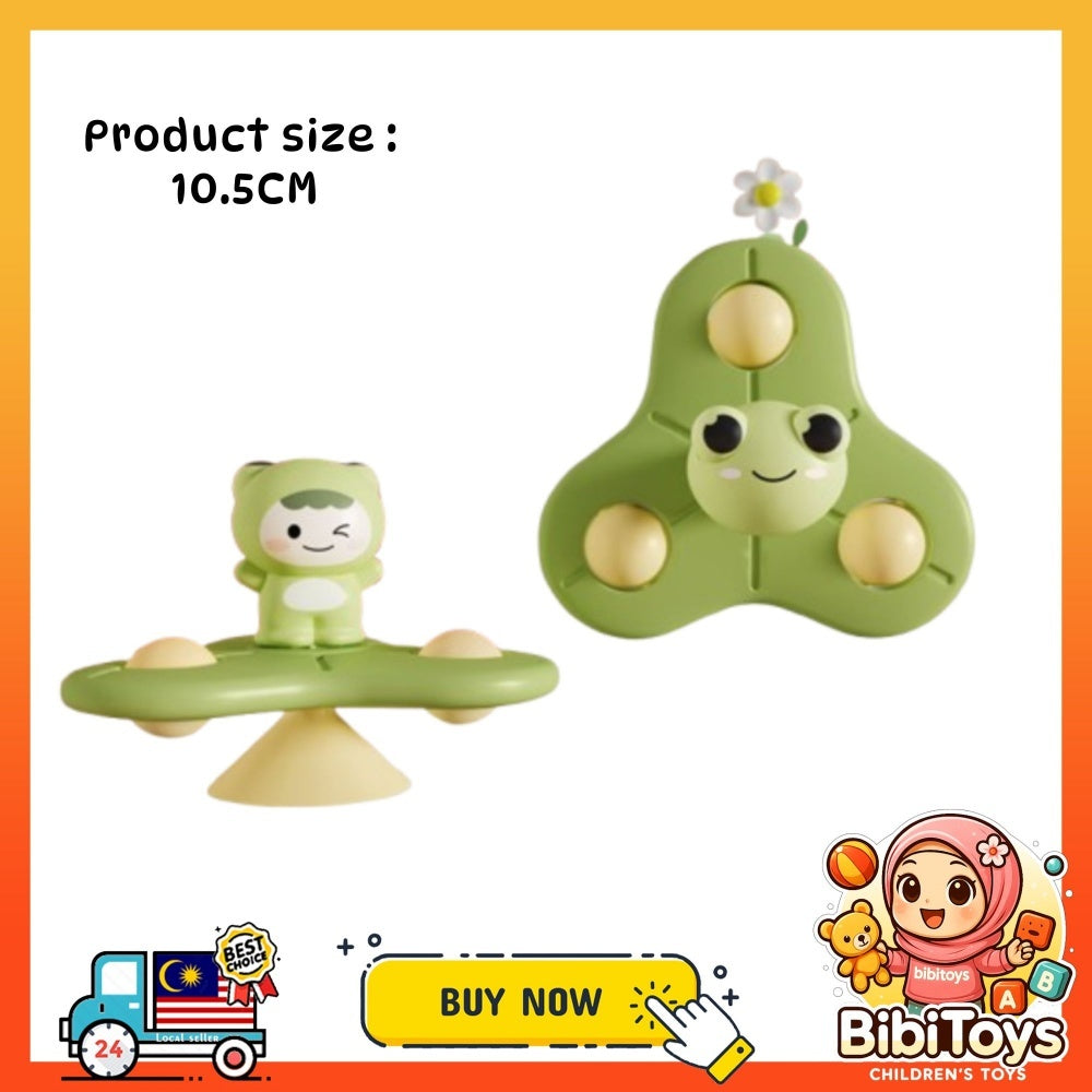 BIBISWIM Bath Suction Spinner Toy Set