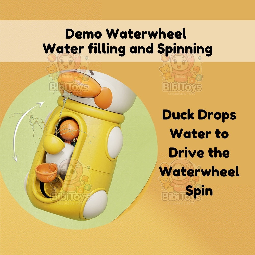BIBISWIM Rotating Water Wheel Bath Toy