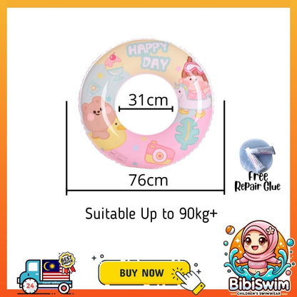 BIBISWIM Inflatable Donut Swim Ring
