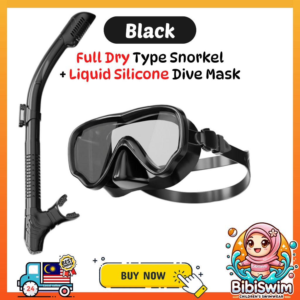 BIBISWIM 20 Color Snorkel Mask Set
