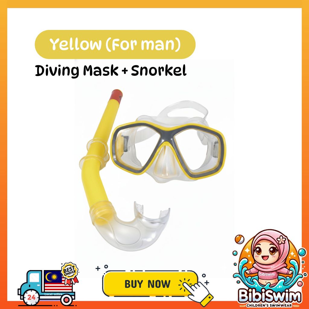 BIBISWIM Anti-Fog Leakproof Snorkel Set