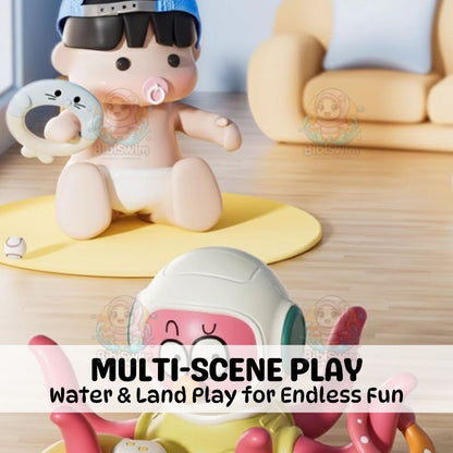 BIBISWIM Octopus Ring Toss Bath Toy