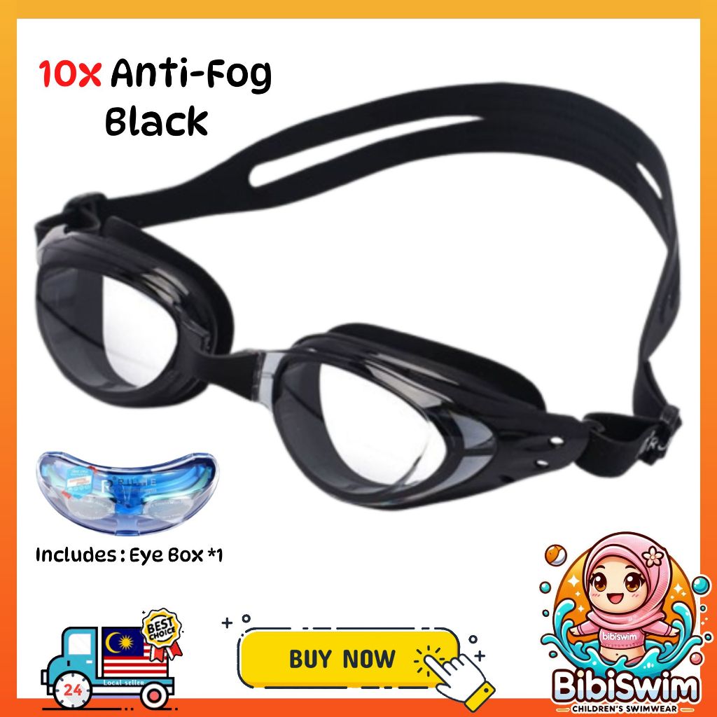 BIBISWIM Anti Fog HD Swim Goggles
