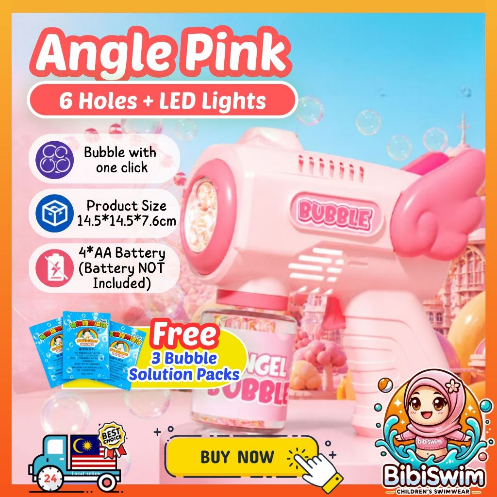 BIBISWIM Automatic Bubble Blaster with LED Lights