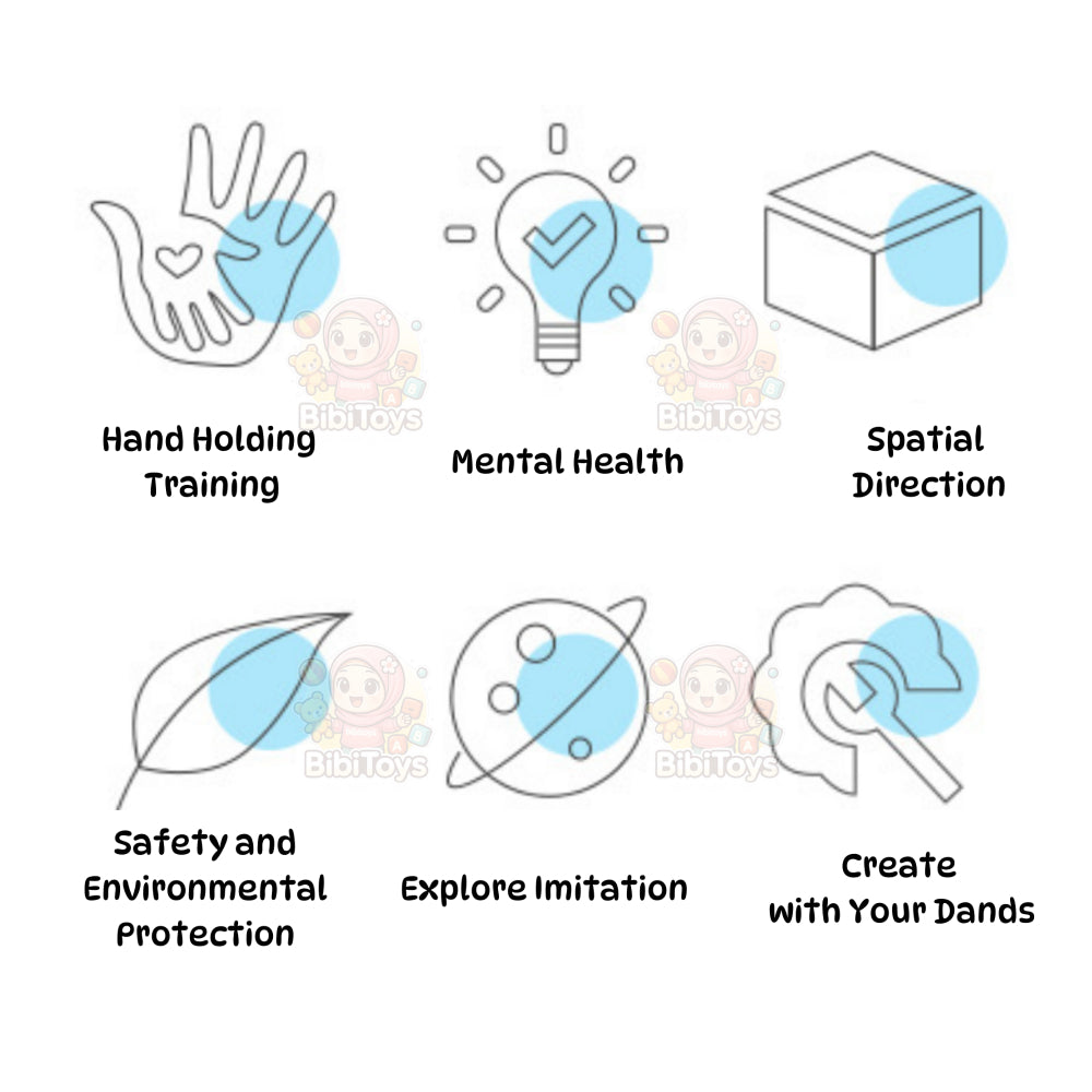 BIBISWIM Space Station Rocket Blocks