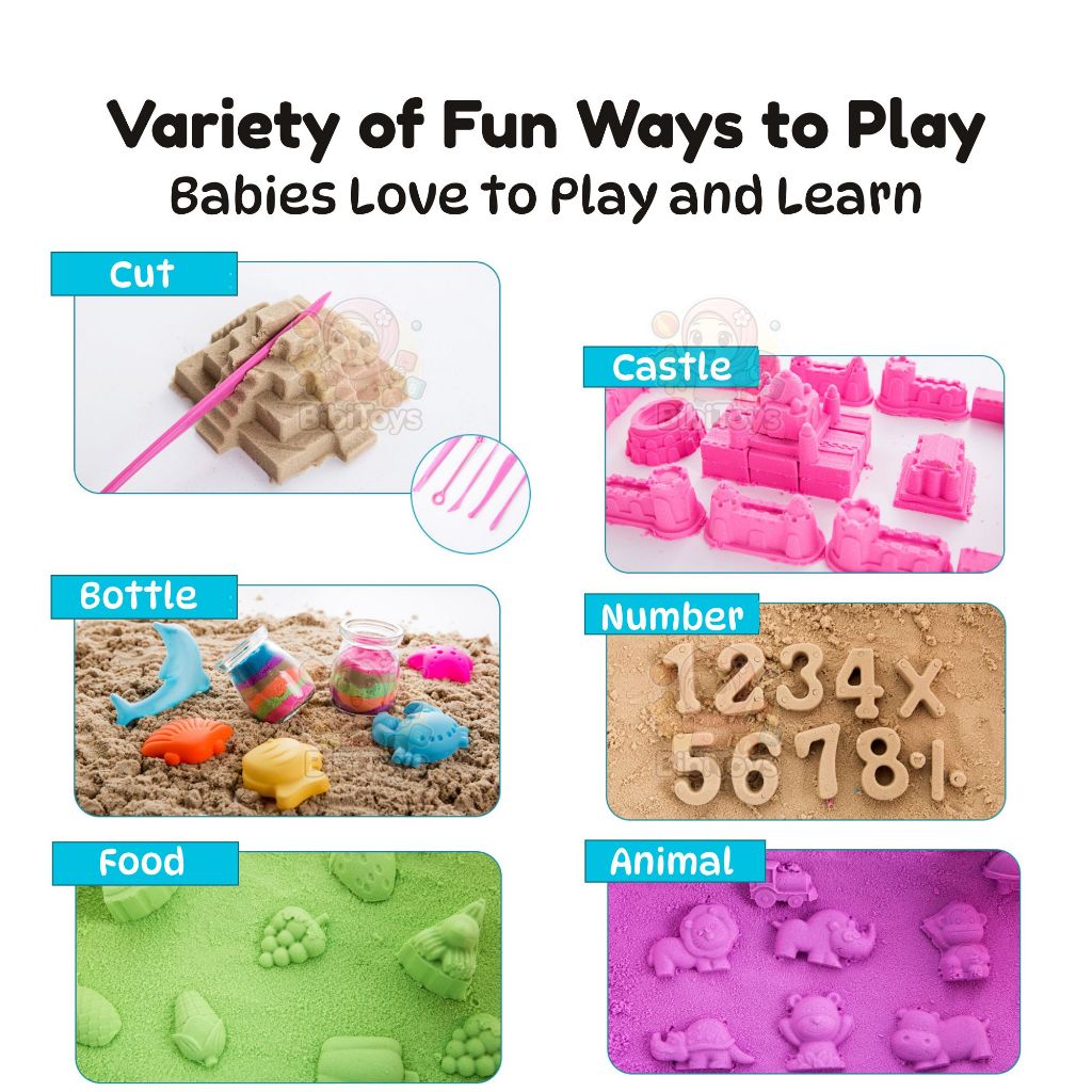 BIBISWIM Kids Sand Castle Kit 1kg 2kg