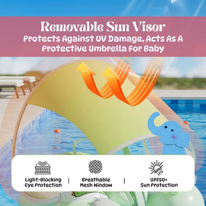 BIBISWIM Baby Swim Seat Canopy Float