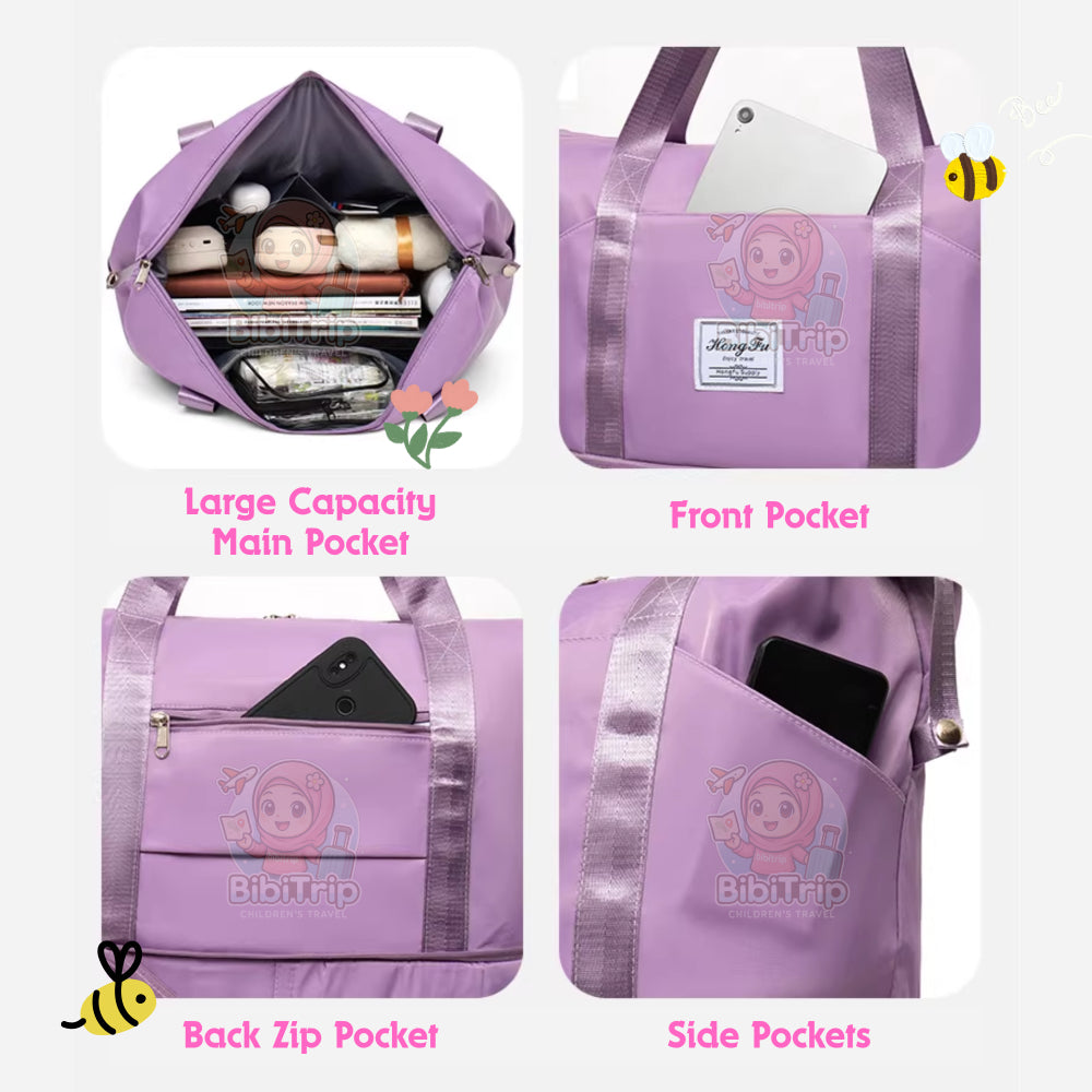 BIBISWIM Expandable Wheeled Travel Bag