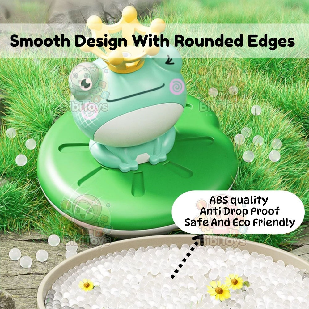 BIBISWIM Battery Operated Frog Spray Bath Toy