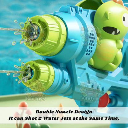 BIBISWIM Dual Nozzle Dino Water Blaster