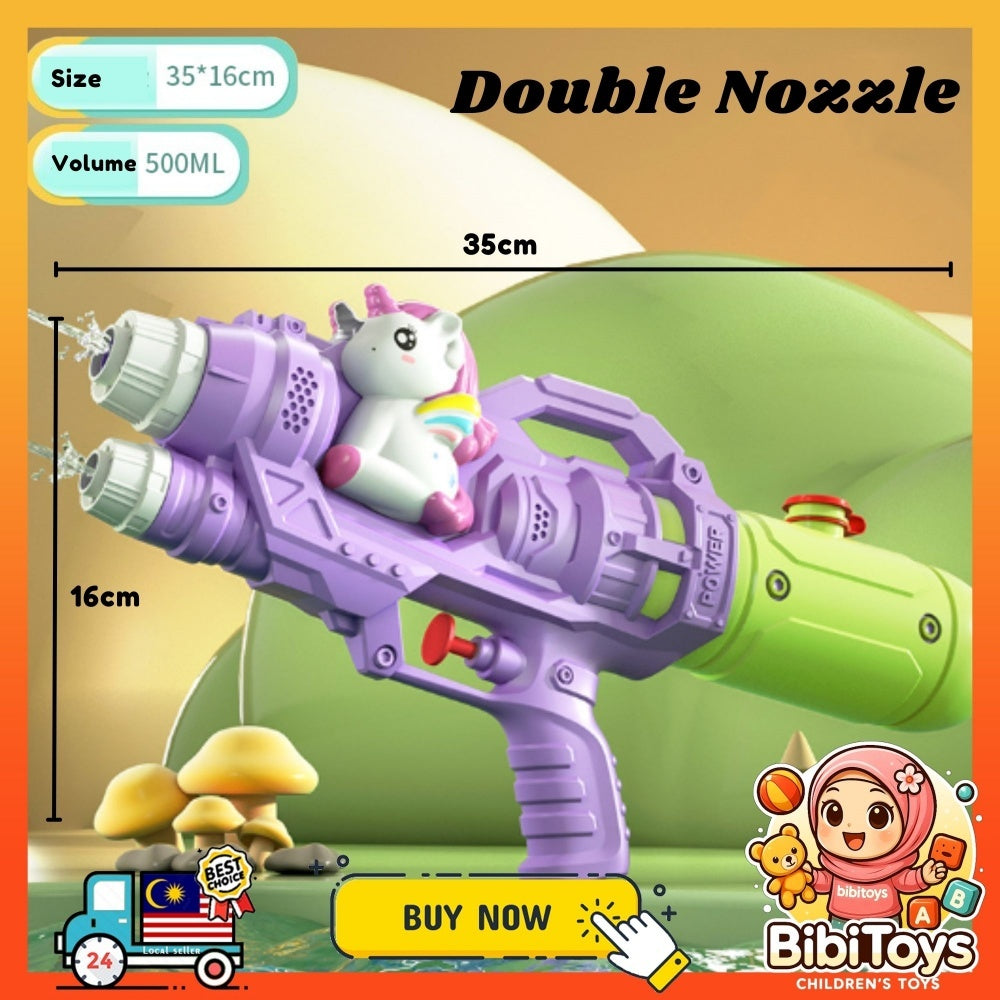 BIBISWIM Dual Nozzle Dino Water Blaster
