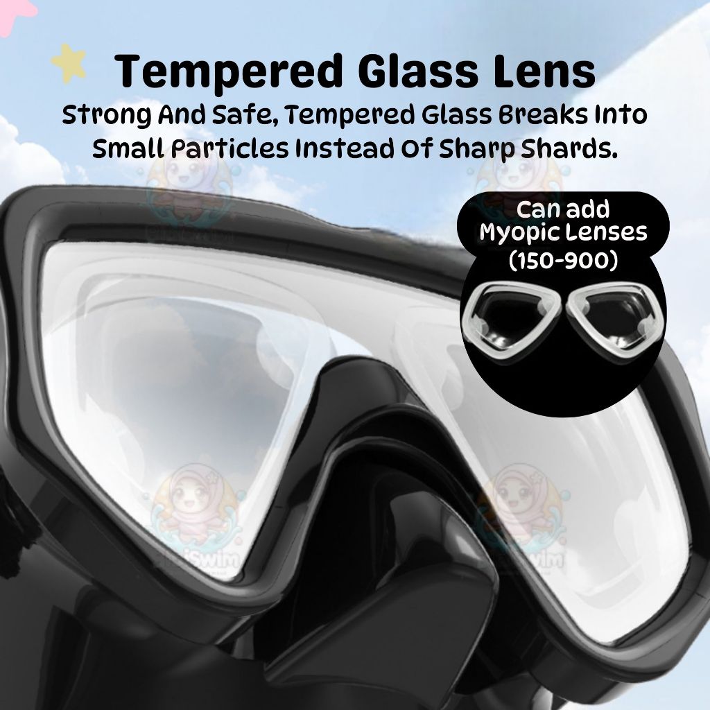 BIBISWIM 20 Color Snorkel Mask Set