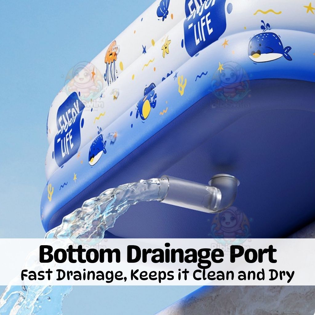 BIBISWIM Family Inflatable Pool 1-3 Layer PVC