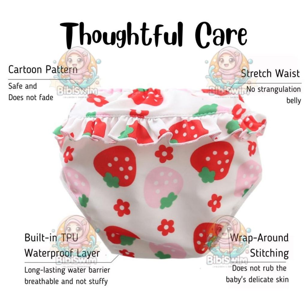 BIBISWIM Seaside Reusable Baby Swim Diapers