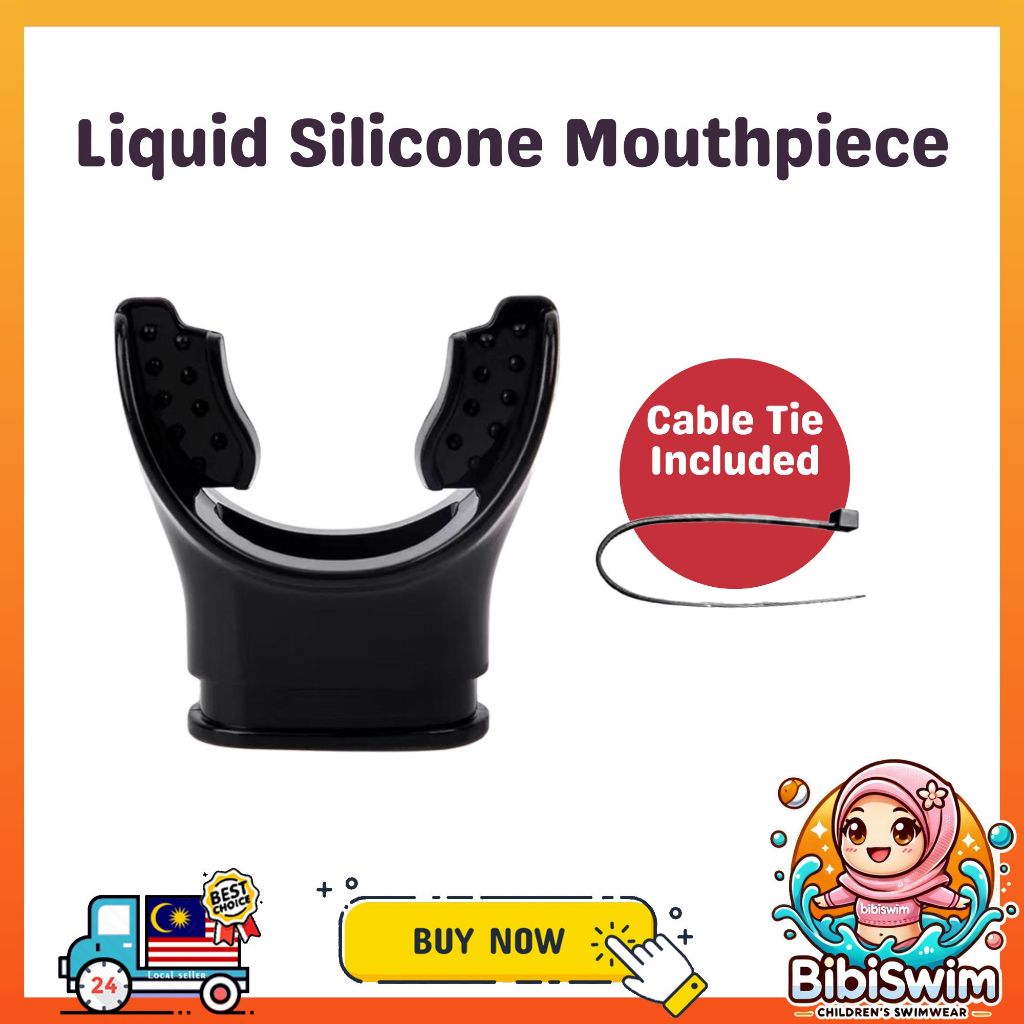 BIBISWIM Ocean Silicone Diving Snorkel Mouthpiece