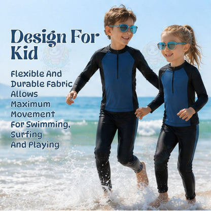 BIBISWIM Ocean Wave Kids Long Pant Swimwear Set