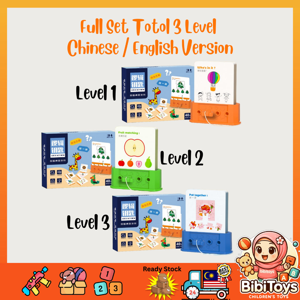 BIBISWIM Logic Key Puzzle Cards