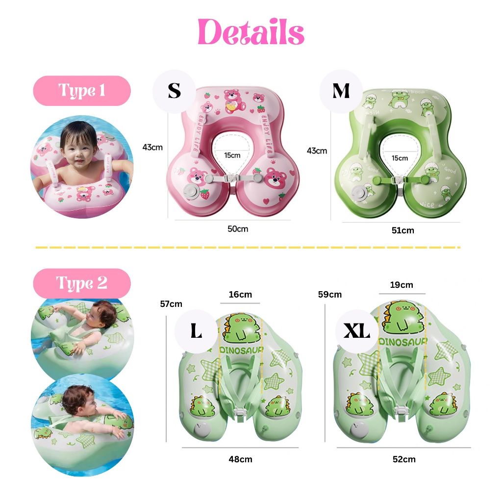 BIBISWIM Baby Swim Seat Canopy Float