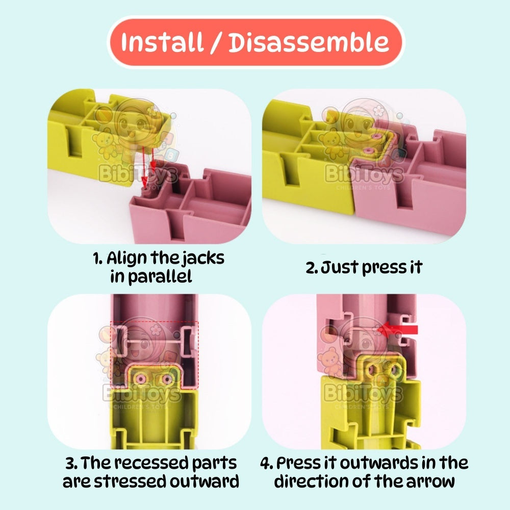 BIBISWIM Bath Ball Water Slide Track