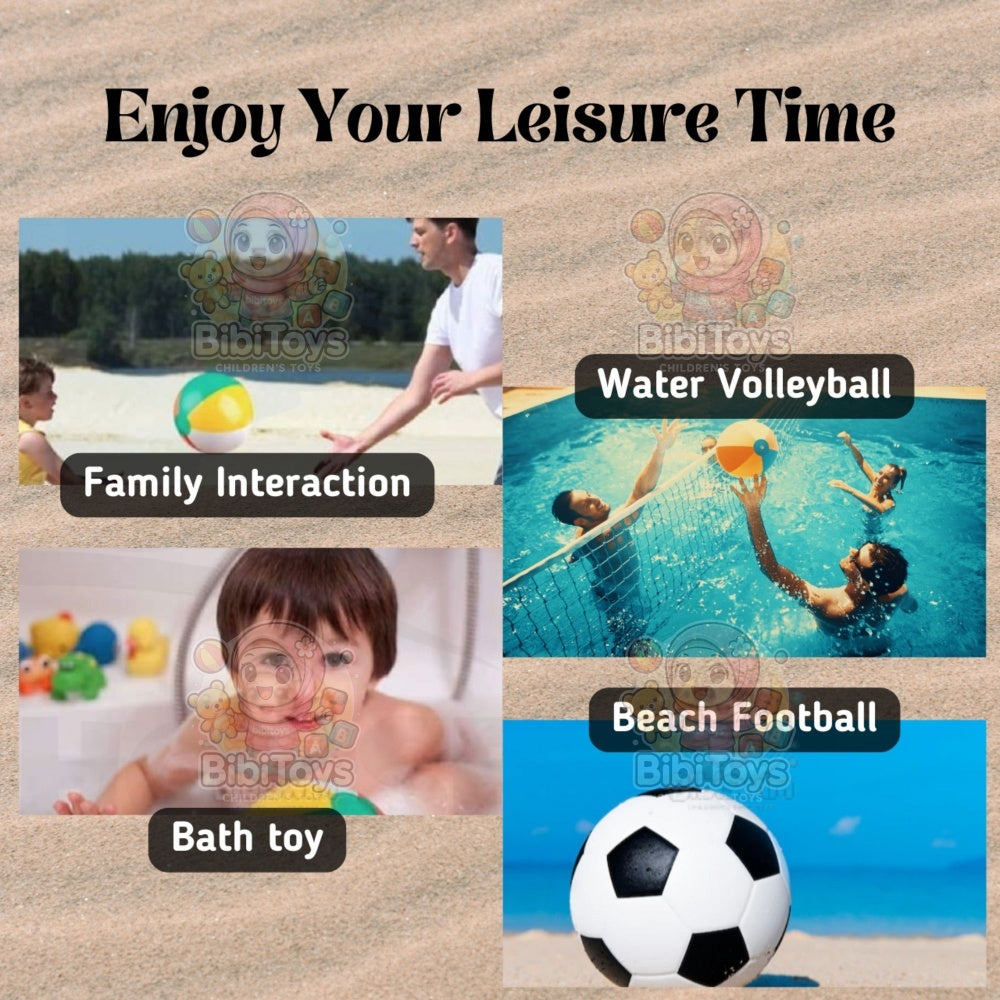BIBISWIM Kids Inflatable Beach Ball Set