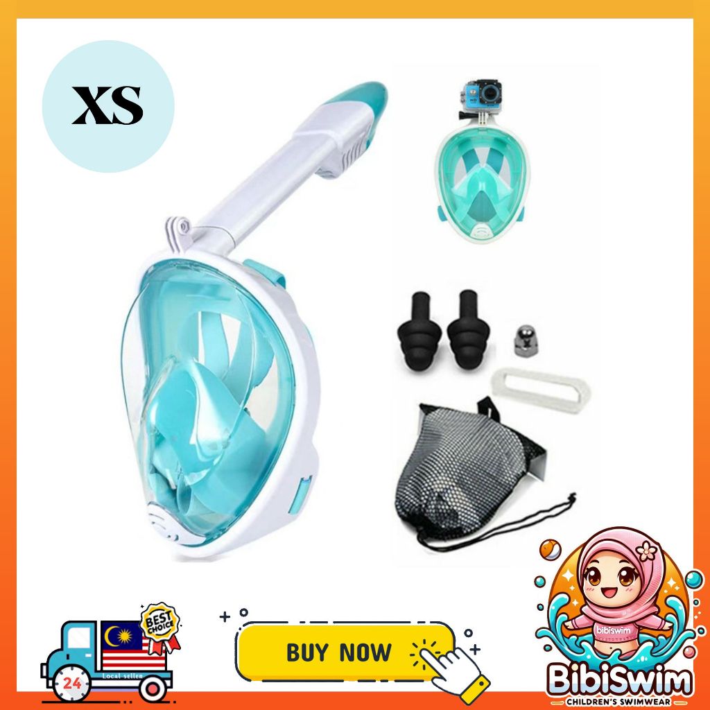 BIBISWIM Panoramic Anti-Fog Snorkel Mask