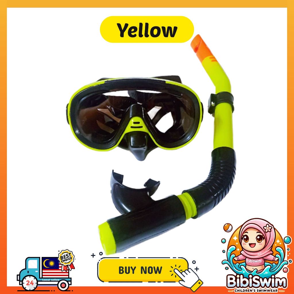 BIBISWIM 20 Color Snorkel Mask Set
