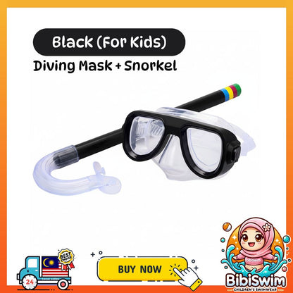 BIBISWIM Anti-Fog Leakproof Snorkel Set