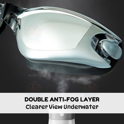BIBISWIM Earplug Swim Goggles Anti Fog
