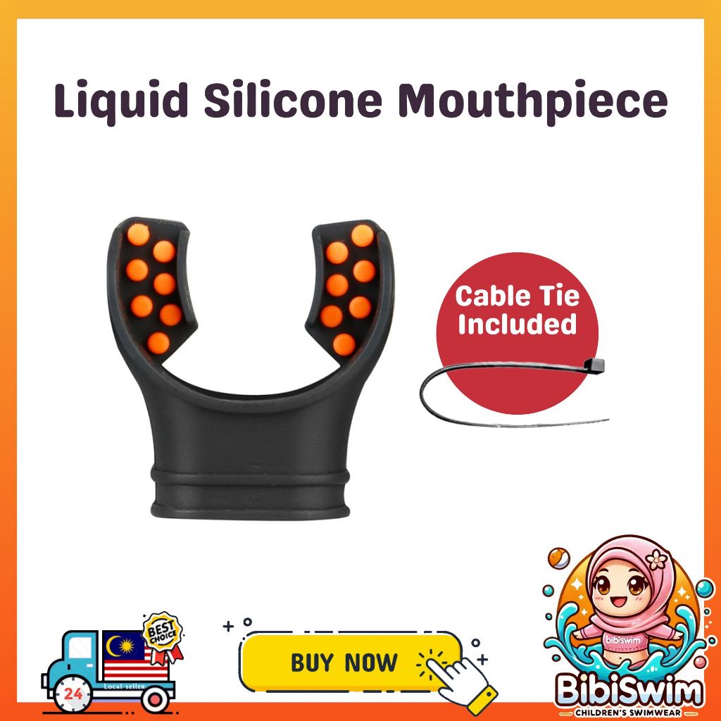 BIBISWIM Ocean Silicone Diving Snorkel Mouthpiece